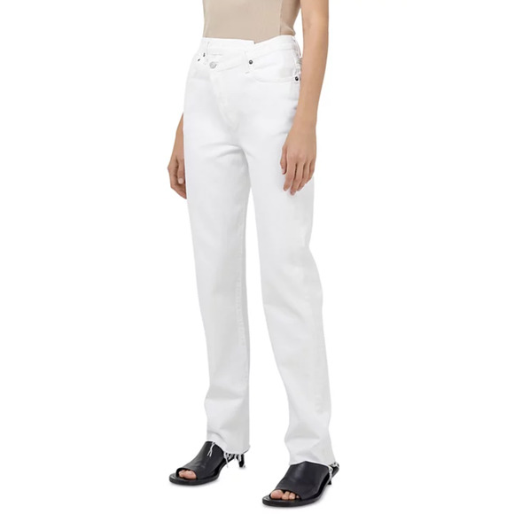 Agolde High Rise Stretch Straight Leg Jeans Element Size 30 - Picture 3 of 4